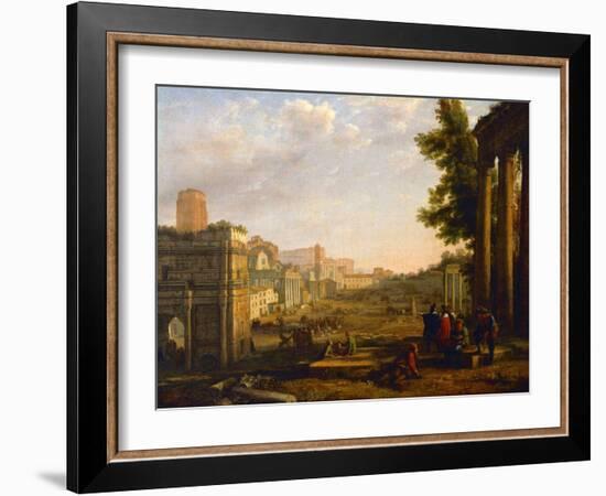 View of the Campo Vaccino, Rome, 1636-Claude Lorraine-Framed Giclee Print