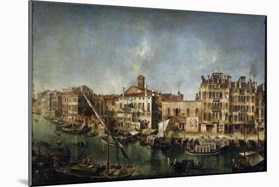 View of the Canal Grande from the Fondamenta Del Vin, 1736-1737-Michele Marieschi-Mounted Giclee Print