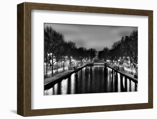 View of the Canal Saint-Martin - Paris - France-Philippe Hugonnard-Framed Photographic Print