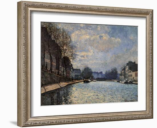 View of the Canal Saint Martin-Alfred Sisley-Framed Giclee Print