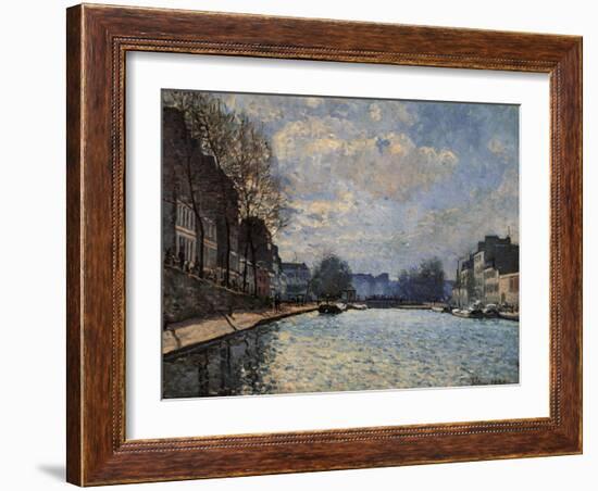 View of the Canal Saint Martin-Alfred Sisley-Framed Giclee Print