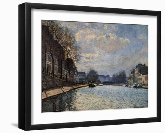 View of the Canal Saint Martin-Alfred Sisley-Framed Giclee Print