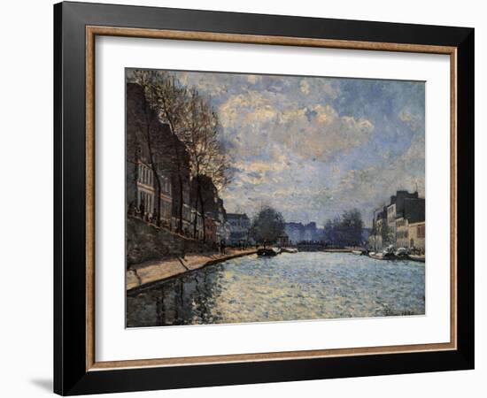 View of the Canal Saint Martin-Alfred Sisley-Framed Giclee Print