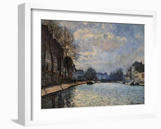 View of the Canal Saint Martin-Alfred Sisley-Framed Giclee Print