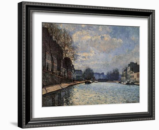 View of the Canal Saint Martin-Alfred Sisley-Framed Giclee Print