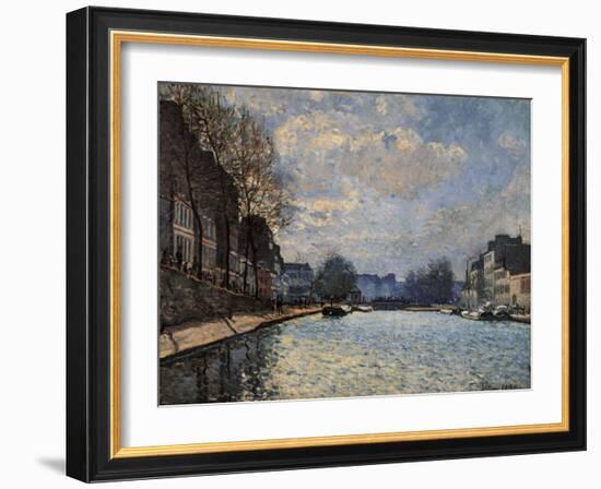 View of the Canal Saint Martin-Alfred Sisley-Framed Giclee Print