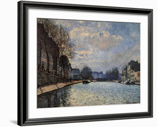 View of the Canal Saint Martin-Alfred Sisley-Framed Giclee Print