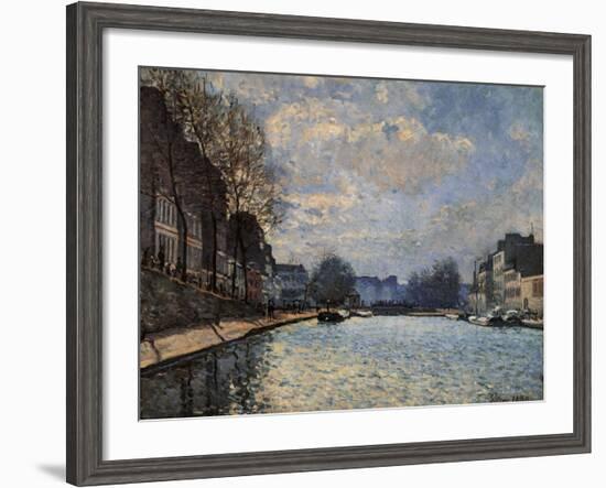 View of the Canal Saint Martin-Alfred Sisley-Framed Giclee Print