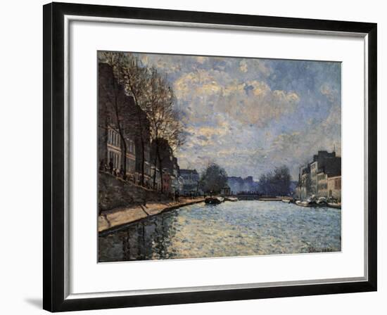 View of the Canal Saint Martin-Alfred Sisley-Framed Giclee Print