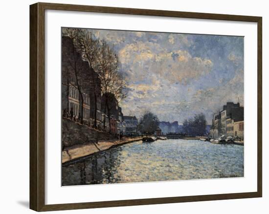 View of the Canal Saint Martin-Alfred Sisley-Framed Giclee Print