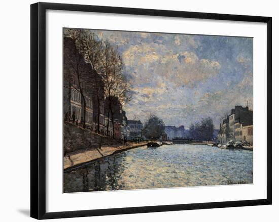 View of the Canal Saint Martin-Alfred Sisley-Framed Giclee Print