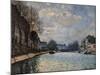 View of the Canal Saint Martin-Alfred Sisley-Mounted Giclee Print