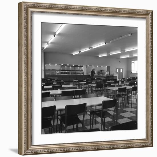 View of the Canteen at the Park Gate Iron and Steel Co, Rotherham, 1964-Michael Walters-Framed Photographic Print