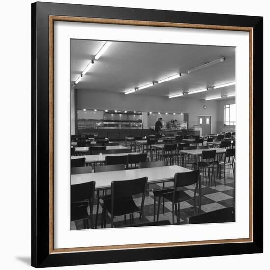 View of the Canteen at the Park Gate Iron and Steel Co, Rotherham, 1964-Michael Walters-Framed Photographic Print