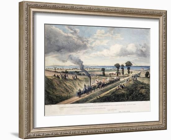 View of the Canterbury and Whitstable Railway from Church Street-Thomas Mann Baynes-Framed Giclee Print
