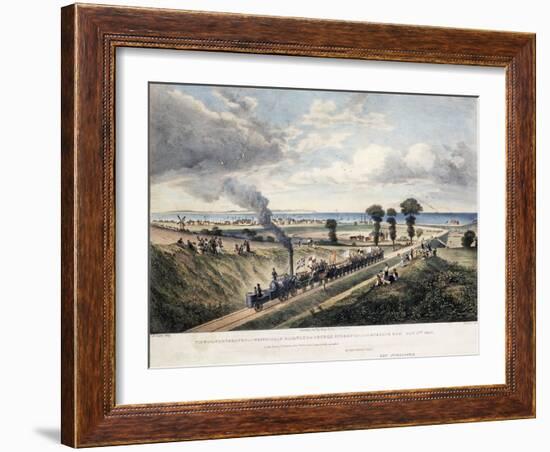 View of the Canterbury and Whitstable Railway from Church Street-Thomas Mann Baynes-Framed Giclee Print