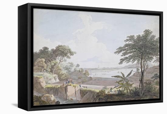 View of the Canton River, Near Whampoa, China, C.1785-94-Thomas Daniell-Framed Premier Image Canvas