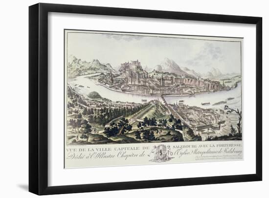 View of the Capital City and Fortress of Salzburg-Friedrich Gotthard Naumann-Framed Giclee Print