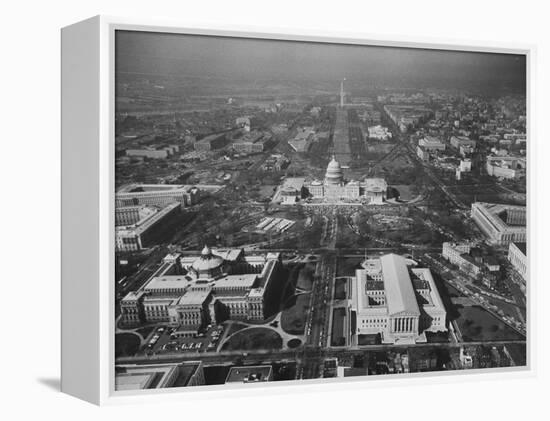 View of the Capitol Building-null-Framed Premier Image Canvas