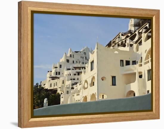 View of the Casapueblo, hotel, museum and art gallery of an artist Carlos Paez Vil, Punta Ballena, -Karol Kozlowski-Framed Premier Image Canvas