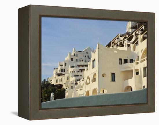 View of the Casapueblo, hotel, museum and art gallery of an artist Carlos Paez Vil, Punta Ballena, -Karol Kozlowski-Framed Premier Image Canvas