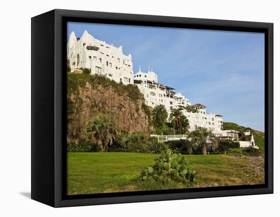 View of the Casapueblo, hotel, museum and art gallery of an artist Carlos Paez Vil, Punta Ballena, -Karol Kozlowski-Framed Premier Image Canvas