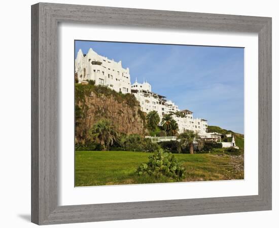 View of the Casapueblo, hotel, museum and art gallery of an artist Carlos Paez Vil, Punta Ballena, -Karol Kozlowski-Framed Photographic Print