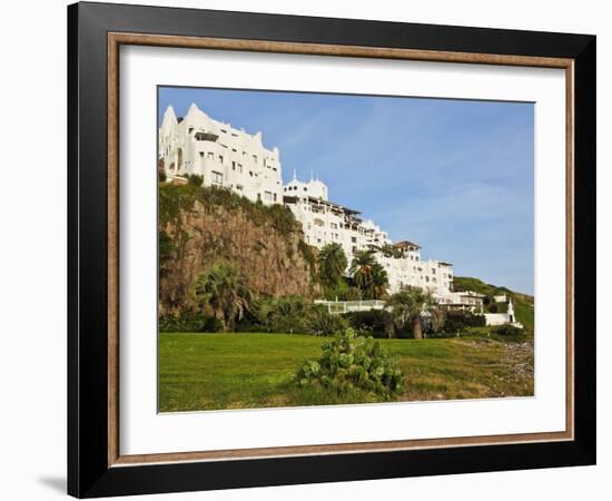 View of the Casapueblo, hotel, museum and art gallery of an artist Carlos Paez Vil, Punta Ballena, -Karol Kozlowski-Framed Photographic Print