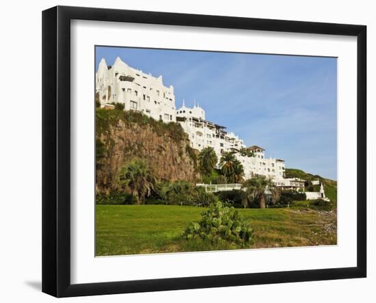 View of the Casapueblo, hotel, museum and art gallery of an artist Carlos Paez Vil, Punta Ballena, -Karol Kozlowski-Framed Photographic Print