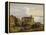 View of the Castle in Meersburg and the Lake Constance-Josef Moosbrugger-Framed Premier Image Canvas