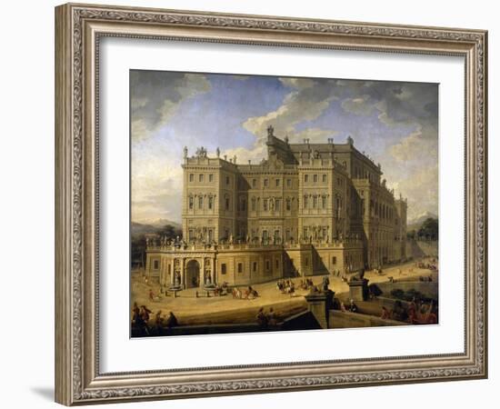 View of the Castle of Rivoli, 1723-Giovanni Paolo Pannini-Framed Giclee Print