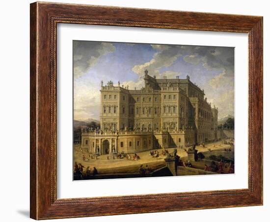 View of the Castle of Rivoli, 1723-Giovanni Paolo Pannini-Framed Giclee Print