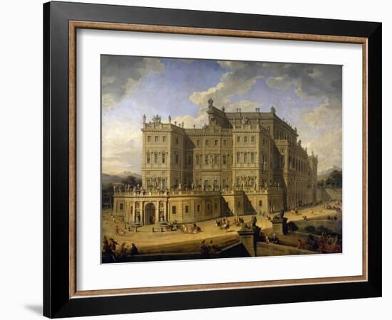 View of the Castle of Rivoli, 1723-Giovanni Paolo Pannini-Framed Giclee Print