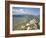 View of the Cathar Castle of Peyrepertuse in Languedoc-Roussillon, France, Europe-David Clapp-Framed Photographic Print