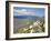 View of the Cathar Castle of Peyrepertuse in Languedoc-Roussillon, France, Europe-David Clapp-Framed Photographic Print