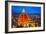 View of the Cathedral Santa Maria Del Fiore at Dusk. Florence, Italy-silver-john-Framed Photographic Print