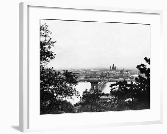 View of the Chain Bridge-null-Framed Photographic Print