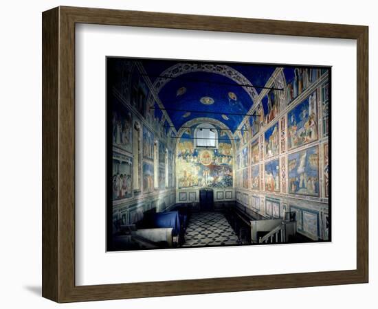 View of the Chapel Looking Towards the Last Judgement, circa 1305-Giotto di Bondone-Framed Giclee Print