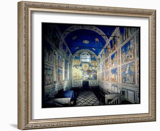 View of the Chapel Looking Towards the Last Judgement, circa 1305-Giotto di Bondone-Framed Giclee Print