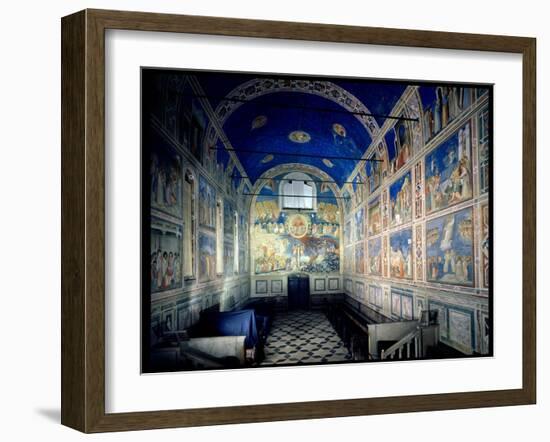 View of the Chapel Looking Towards the Last Judgement, circa 1305-Giotto di Bondone-Framed Giclee Print