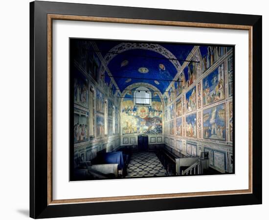 View of the Chapel Looking Towards the Last Judgement, circa 1305-Giotto di Bondone-Framed Giclee Print