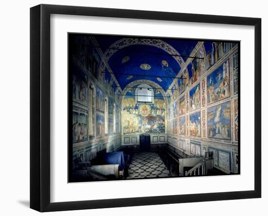 View of the Chapel Looking Towards the Last Judgement, circa 1305-Giotto di Bondone-Framed Giclee Print