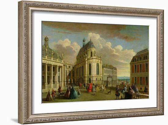 View of the Chapel of the Chateau De Versailles from the Courtyard-Jacques Rigaud-Framed Giclee Print