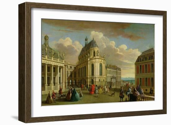 View of the Chapel of the Chateau De Versailles from the Courtyard-Jacques Rigaud-Framed Giclee Print