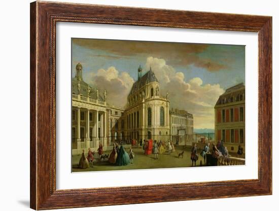 View of the Chapel of the Chateau De Versailles from the Courtyard-Jacques Rigaud-Framed Giclee Print
