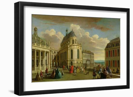 View of the Chapel of the Chateau De Versailles from the Courtyard-Jacques Rigaud-Framed Giclee Print