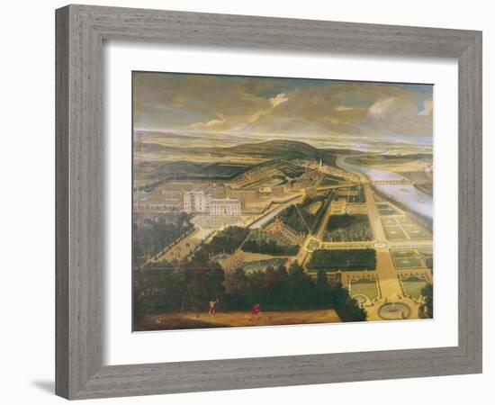 View of the Chateau and Gardens of St. Cloud-Etienne Allegrain-Framed Giclee Print