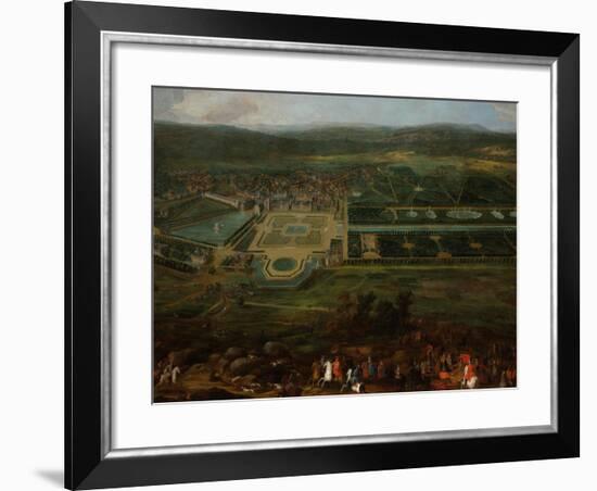 View of the Château De Fontainebleau, 1718-1725-Pierre-Denis Martin II-Framed Giclee Print