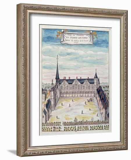 View of the Chateau De Plessis-Les-Tours in the Tourraine, 1699 (See also 173766)-null-Framed Giclee Print