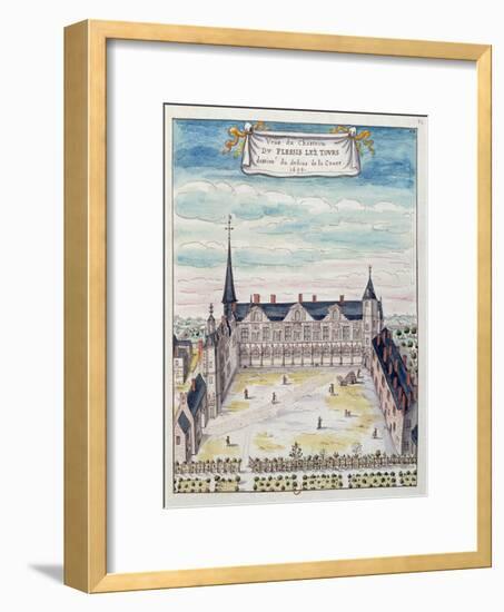 View of the Chateau De Plessis-Les-Tours in the Tourraine, 1699 (See also 173766)-null-Framed Giclee Print